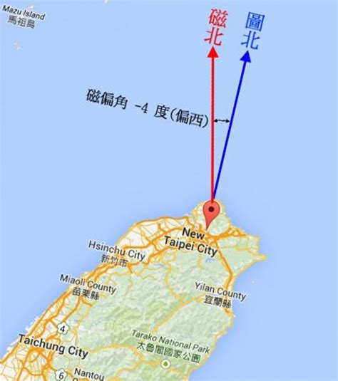 磁偏角台灣|【戶外百科】圖針定位教學